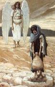 James Tissot Hagar and the Angel in the Desert oil on canvas